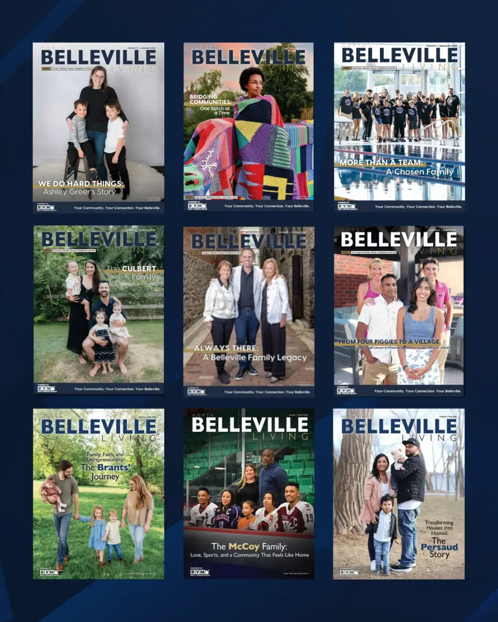 North Belleville Living magazine cover - monthly community publication delivered to homes in Eastern Ontario